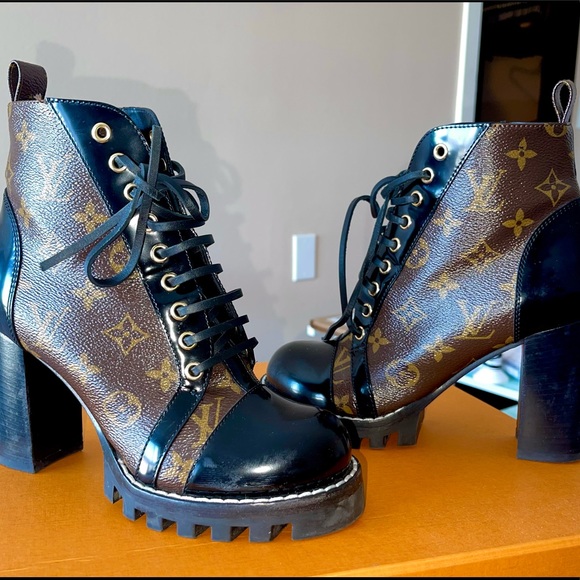 Authentic Louis Vuitton Star Trail Monogram Ankle Boots